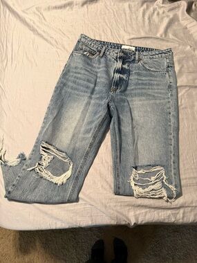 Vervet size 32 Light Blue Distressed Women's Jeans 100% cotton